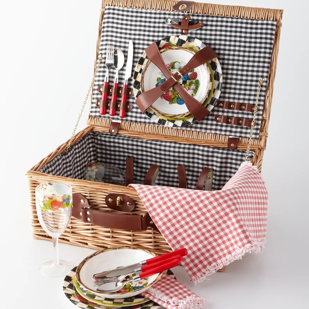 MacKenzie-Childs Picnic Basket (RETIRED/RARE)